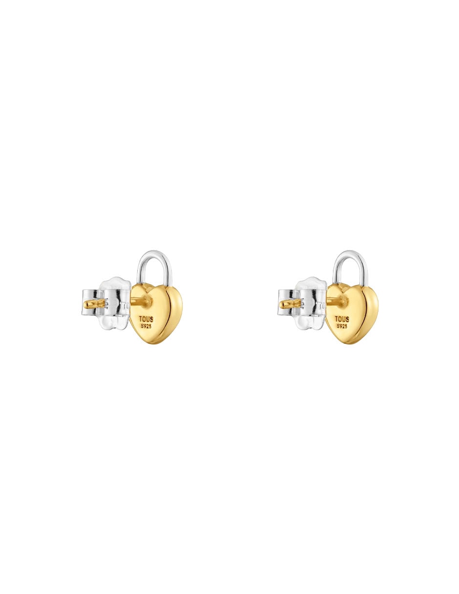 Broqueles de corazón Tous Tous Unlock de plata P 925 con acabado brillante